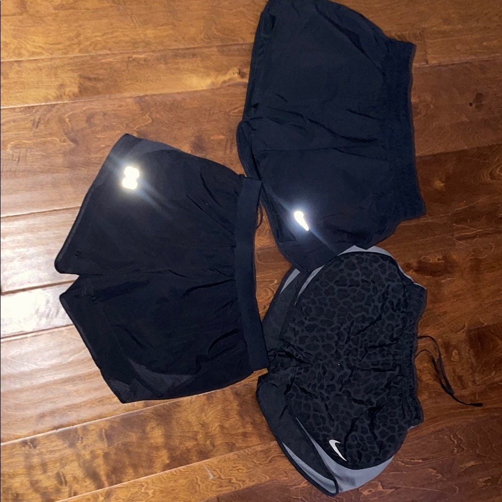 Nike Black and Gray Athletic Shorts Trio
